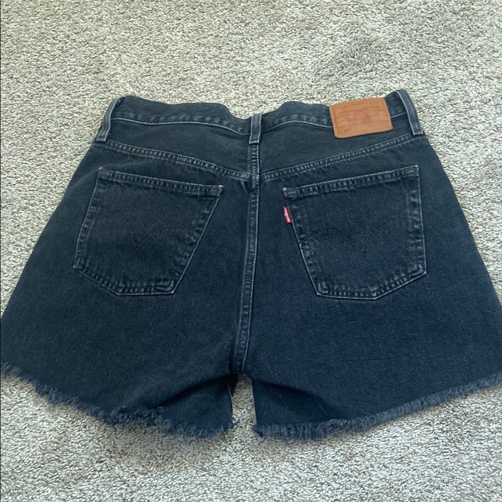 Levi's Black Denim Shorts - Picture 11 of 13